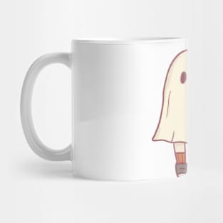 Cute confused halloween ghost Mug